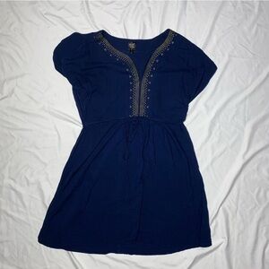 Love Reign Women's Navy Blue Studded Mini Dress Size M